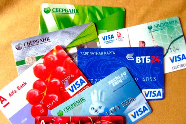 Дебетовые и кредитные карты